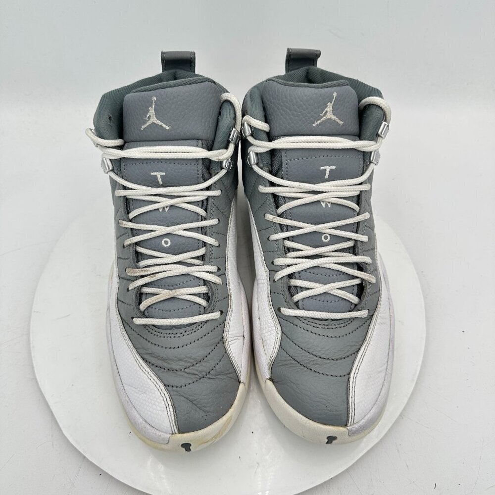 Nike Air Jordan 12 Retro Men Size 9 CT8013-015 Stealth Grey White Shoes - Picture 3 of 11